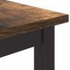 vidaXL table Ch&ecirc;ne fum&eacute; 100 x 50 x 76,5 cm Bois d'ing&eacute;nierie et acier