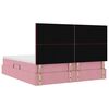 vidaXL Lit de Rangement avec matelas Rose 200 x 200 cm Velours