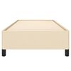 vidaXL Cadre de lit sans matelas crème 90x200 cm tissu