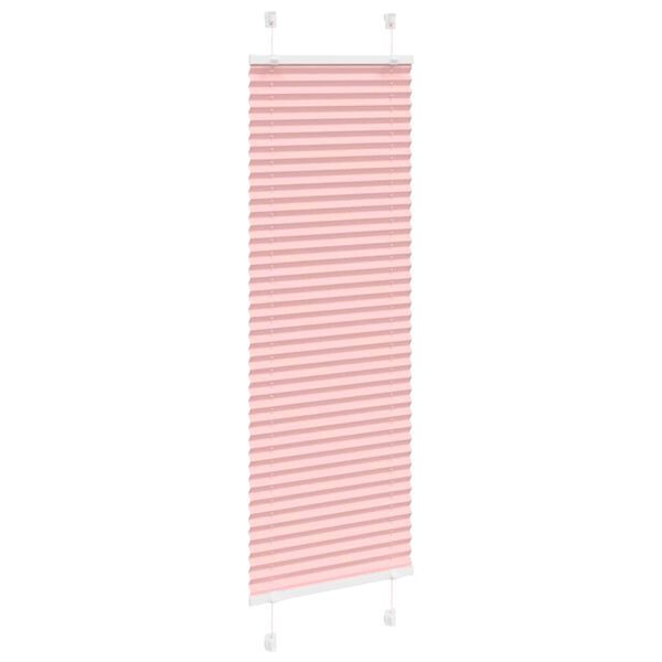 vidaXL Store pliss&eacute; rose 40x100 cm largeur du tissu 39,4 cm polyester