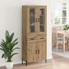 vidaXL Haut Armoire Montage mural Ch&ecirc;ne artisanal 69,5 x 34 x 180 cm