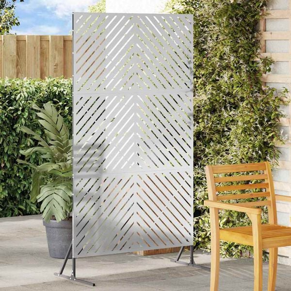 vidaXL Écran de confidentialité Gris 100 x 50 x 180 cm Acier