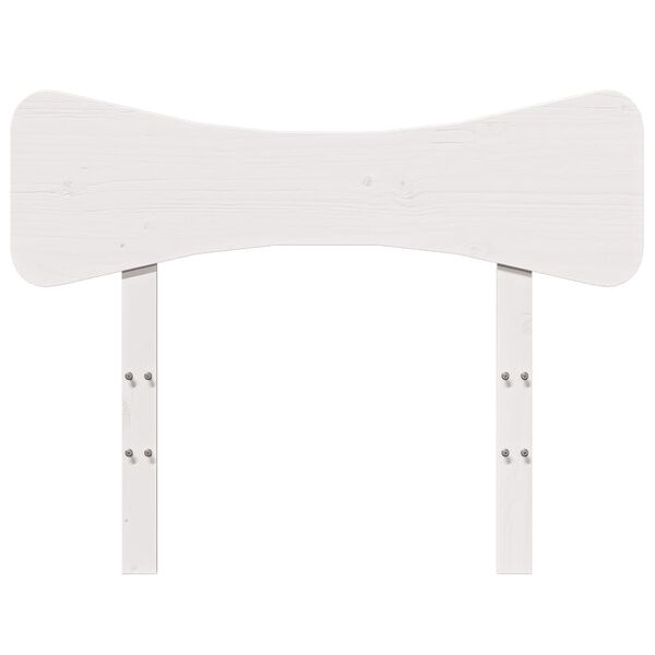 vidaXL Tête de lit blanc 75 cm bois massif de pin