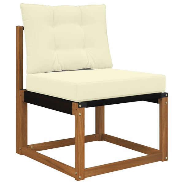 vidaXL Coussin de canap&eacute; d'ext&eacute;rieur 2 pcs Cr&egrave;me Polyester