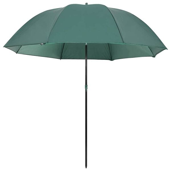 vidaXL Parapluie de p&ecirc;che Vert 220x185 cm
