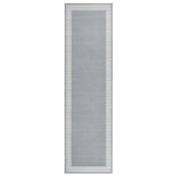 vidaXL Tapis BCF Gris avec motif 80x300 cm