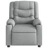 vidaXL Fauteuil de massage inclinable électrique gris clair tissu