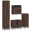 vidaXL Ensemble de meubles de salle de bain 4 pcs chêne marron