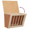 vidaXL Mangeoire &agrave; foin pour lapins 25x18,5x20,5 cm bois massif sapin