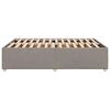 vidaXL Cadre de lit sans matelas taupe 140x200 cm tissu