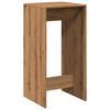 vidaXL Table de bar ch&ecirc;ne artisanal 51x50x103,5 cm bois d'ing&eacute;nierie