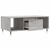 vidaXL Table basse Sonoma gris 90x50x36,5 cm Bois d'ing&eacute;nierie
