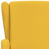 vidaXL Fauteuil de massage Jaune Tissu