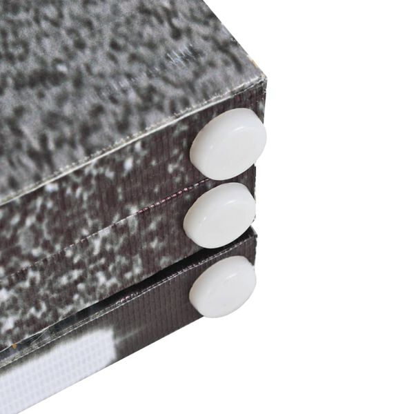 vidaXL Cloison de séparation 200 x 170 cm Bus londonien Noir et blanc