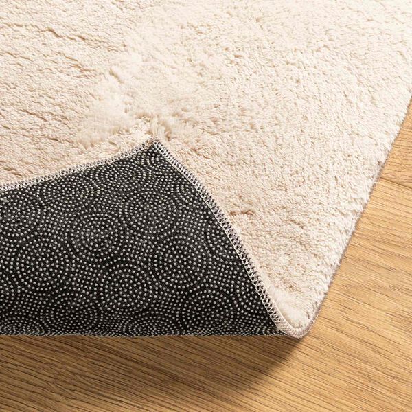vidaXL Tapis doux &agrave; poils moyens et lavable HUARTE Beige 80 x 400 cm