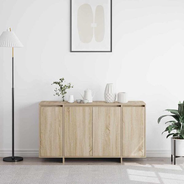 vidaXL Buffet Ch&ecirc;ne Sonoma 135 x 41 x 75 cm Bois d'ing&eacute;nierie