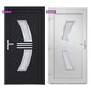 vidaXL Porte d'entr&eacute;e anthracite 108x200 cm PVC