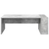 vidaXL Table basse Gris b&eacute;ton 95 x 50 x 34 cm Bois d'ing&eacute;nierie