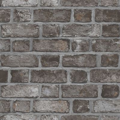 Noordwand Papier peint Homestyle Brick Wall noir et gris