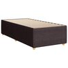 vidaXL Cadre de lit sans matelas marron fonc&eacute; 90x200 cm tissu