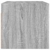 vidaXL Armoire murale avec portes en verre sonoma gris 68,5x37x35 cm