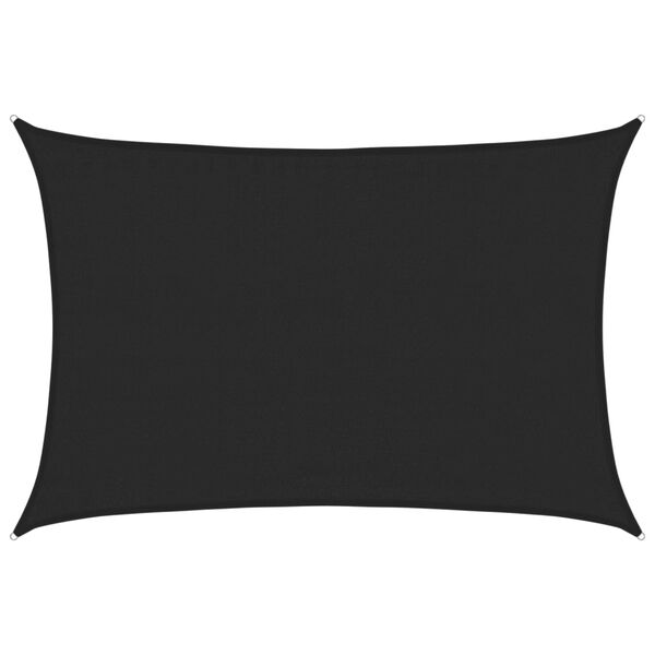 vidaXL Voile d'ombrage 160 g/m&sup2; Noir 3,5x4,5 m PEHD