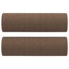vidaXL Ensemble de canap&eacute;s 4 pcs avec coussins marron tissu
