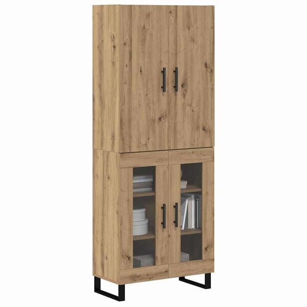 vidaXL Haut Armoire 2 pcs Ch&ecirc;ne artisanal 69,5 x 34 x 180 cm