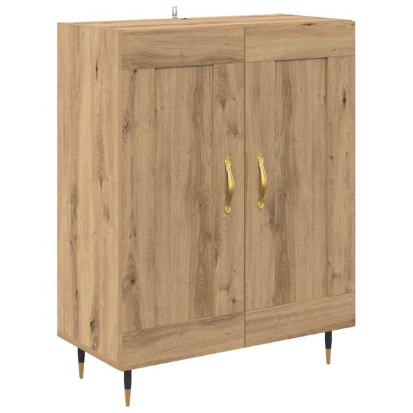 vidaXL Buffet Ch&ecirc;ne artisanal 69,5 x 34 x 90 cm Bois d'ing&eacute;nierie