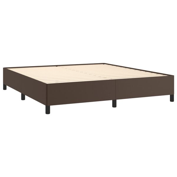 vidaXL Cadre de lit sans matelas marron 180x200 cm similicuir
