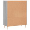 vidaXL Biblioth&egrave;que sonoma gris 69,5x32,5x90 cm bois d'ing&eacute;nierie