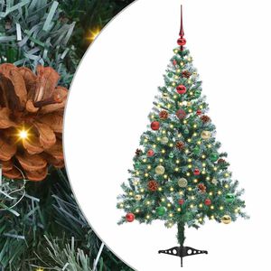 vidaXL Sapin de No&euml;l artificiel avec 150 LED Vert 150 cm PVC et Acier