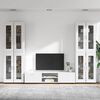 vidaXL Ensemble meuble TV avec tiroir FLORIN Blanc Bois d'ing&eacute;nierie