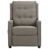vidaXL Fauteuil de massage inclinable Gris clair Tissu