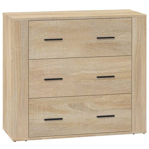 vidaXL Buffet Chêne sonoma 80x33x70 cm Bois d'ingénierie