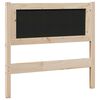 vidaXL T&ecirc;te de lit capitonn&eacute;e Marron 100 cm Pin massif