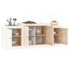 vidaXL Buffet Blanc 164x37x68 cm Bois massif de pin