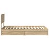 vidaXL Lit de Rangement Ch&ecirc;ne Sonoma 100 x 200 cm Bois d'ing&eacute;nierie