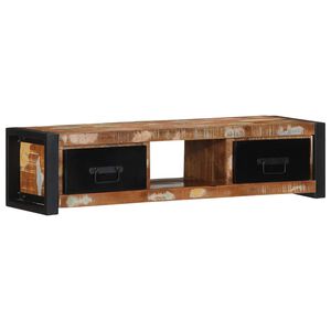 vidaXL Meuble TV 100x30x25 cm Bois de r&eacute;cup&eacute;ration solide