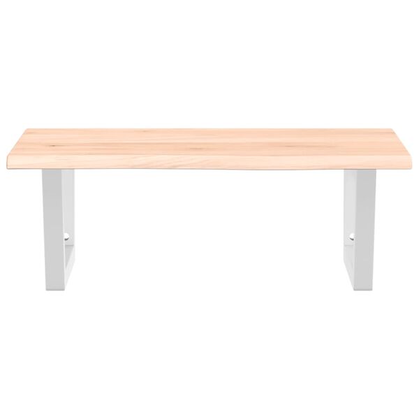 vidaXL &Eacute;tag&egrave;re de vasque murale acier et bois de ch&ecirc;ne massif