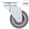 vidaXL 16 pcs Roulettes pivotantes 50 mm