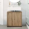 vidaXL Armoire de lavabo de salle de bain avec &eacute;tag&egrave;re Ch&ecirc;ne artisanal