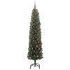 vidaXL Sapin de No&euml;l artificiel Vert 180 cm PVC et acier et plastique