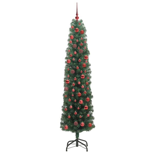 vidaXL Sapin de No&euml;l artificiel Vert 180 cm PVC et acier et plastique