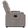 vidaXL Fauteuil inclinable taupe tissu