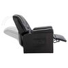 vidaXL Chaise inclinable Noir Similicuir