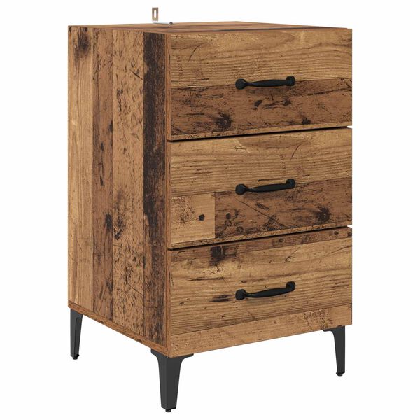 vidaXL Cabinet de chevet Bois ancien 40 x 40,5 x 66 cm