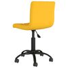 vidaXL Chaise pivotante de salle &agrave; manger Jaune moutarde Velours