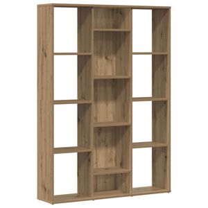 vidaXL S&eacute;parateur de pi&egrave;ce/Biblioth&egrave;que ch&ecirc;ne artisanal 100x24x140 cm