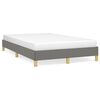 vidaXL Cadre de lit sans matelas gris fonc&eacute; 120x200 cm tissu